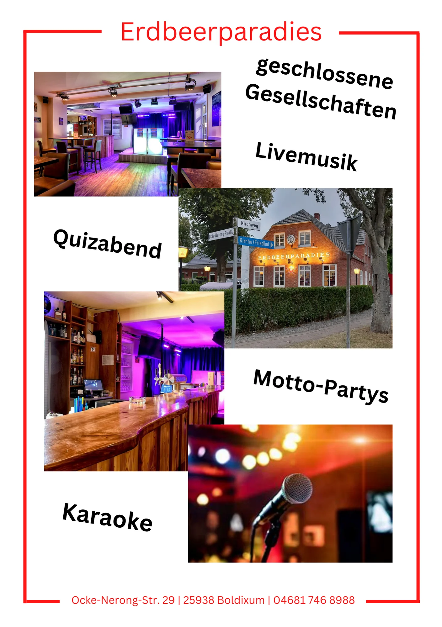 Erdbeerparadies Musik u. Eventbar
